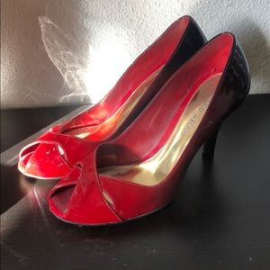 Antonio Melanie red heel shoes size 8